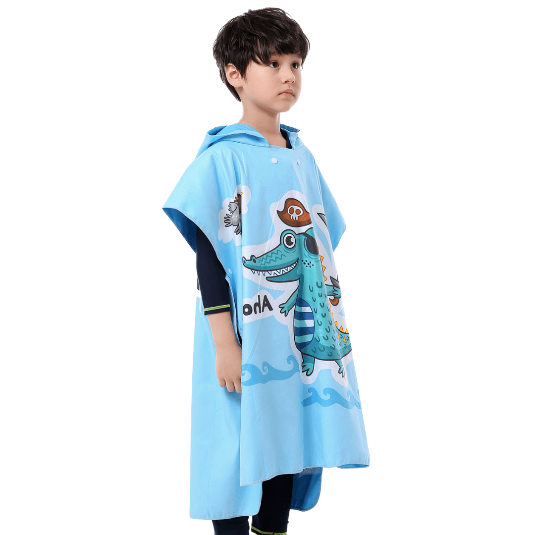 Poncho de surf para niño