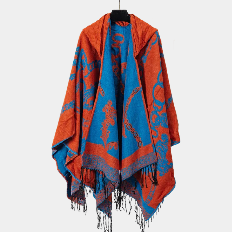 Cape Poncho Homme - orange