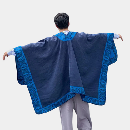 Bufanda tipo poncho para hombre