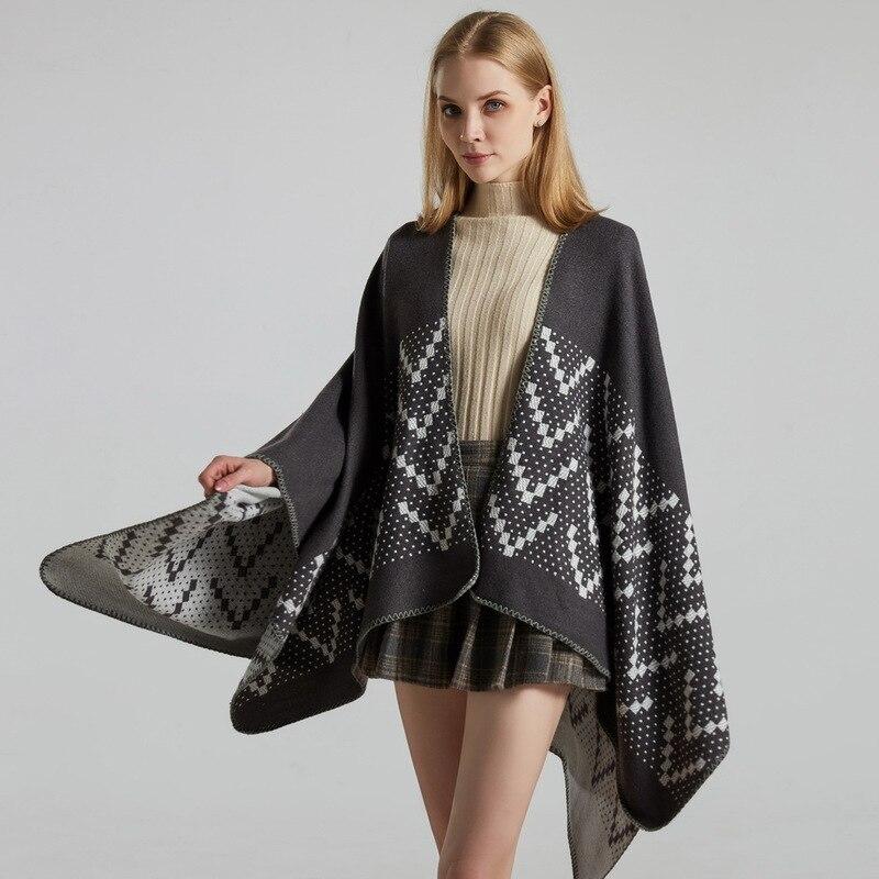 Chaleco tipo poncho para mujer