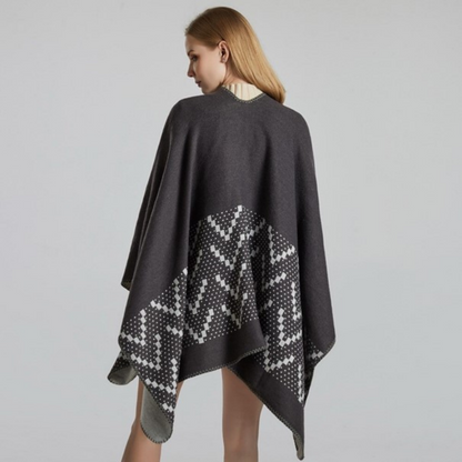 Chaleco tipo poncho para mujer