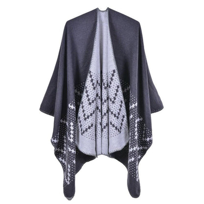 Poncho Femme Elégance - gris