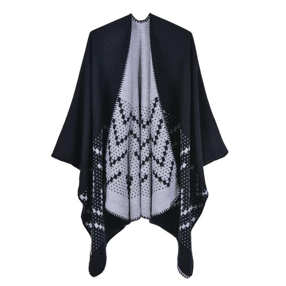 Poncho Femme Elégance - noir