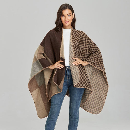 Poncho grande para mujer