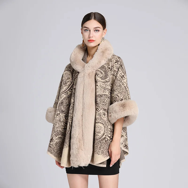 Manteau Poncho Femme - beige