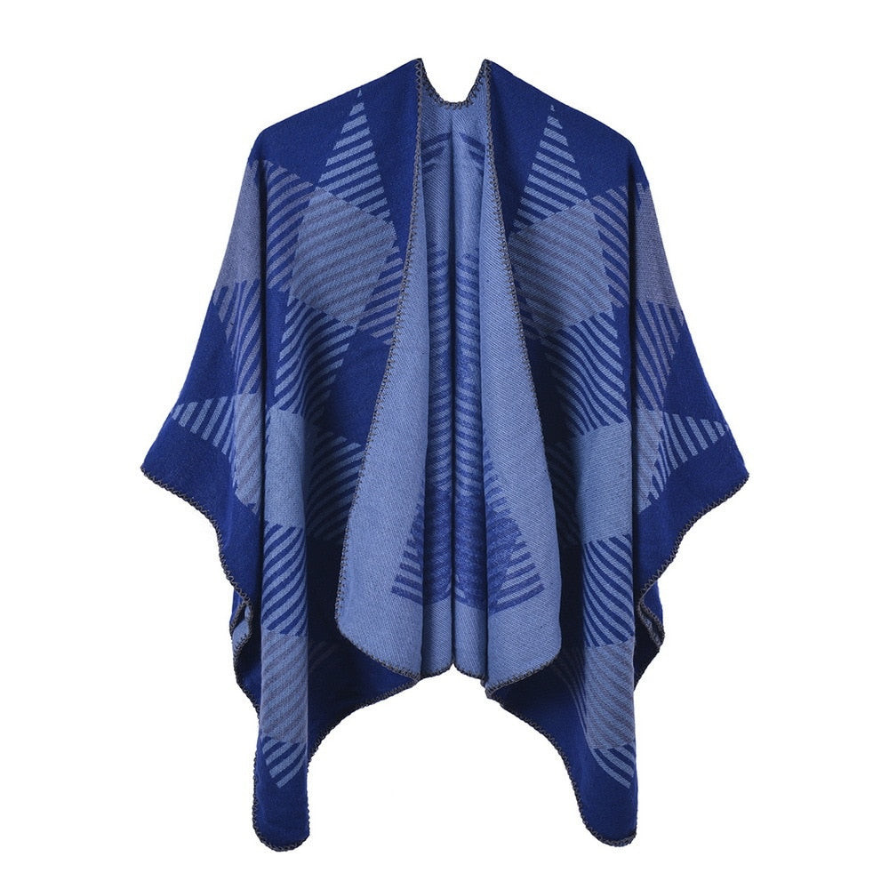 Poncho femme Carreaux - 5 / Unique