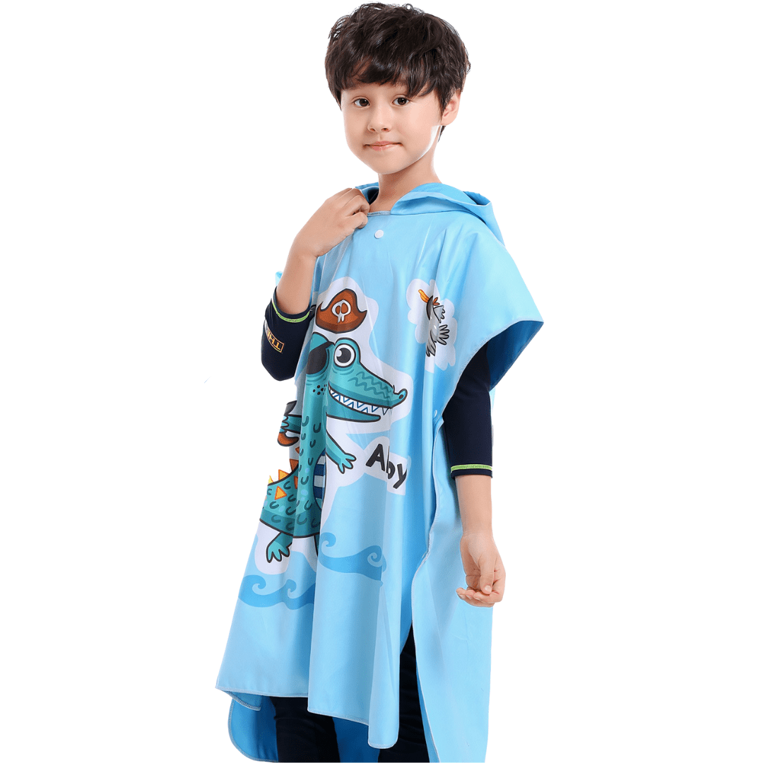 Poncho de surf para niño