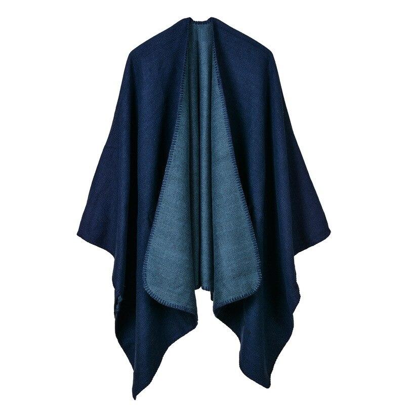 Poncho Bleu Femme - bleu