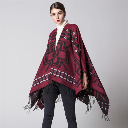 Poncho bohemio