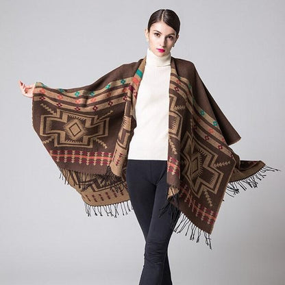 Poncho bohemio