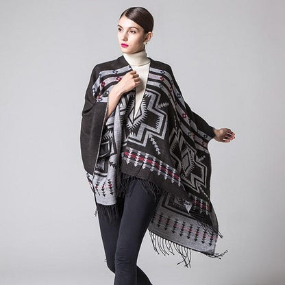 Poncho bohemio