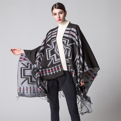 Poncho bohemio