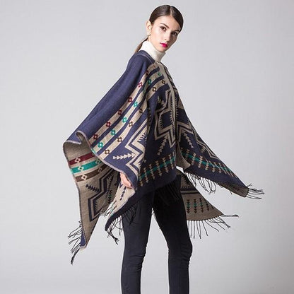 Poncho bohemio