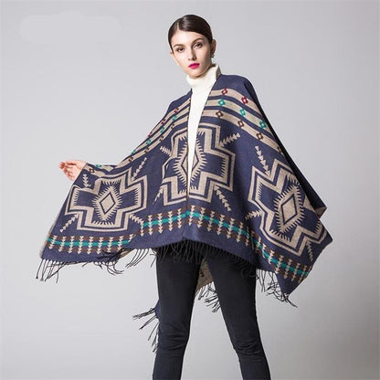 Poncho bohemio