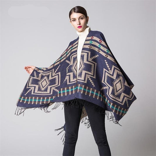 Poncho bohemio