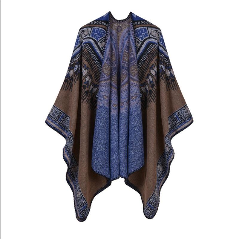 Poncho Boho - Kaki / 150 X 130 cm