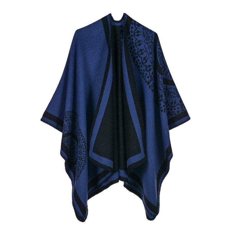 Poncho Cape - bleu