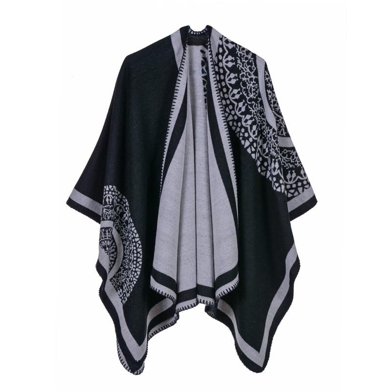 Poncho Cape - noir