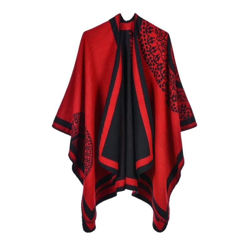 Poncho Cape - rouge