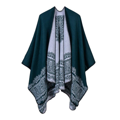 Poncho Châle Femme - Vert