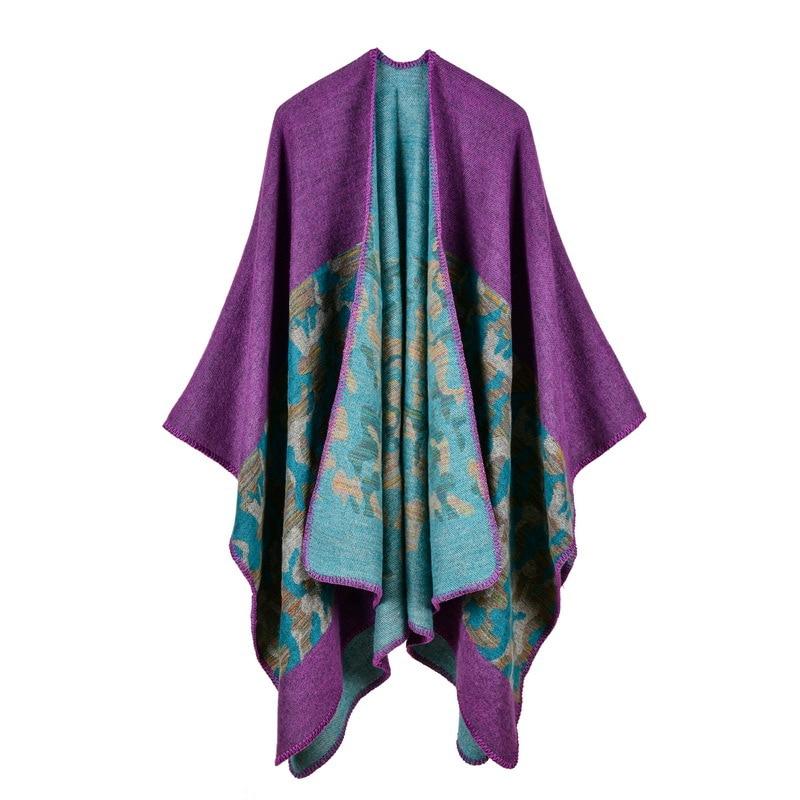 Poncho Chic Femme - Violet