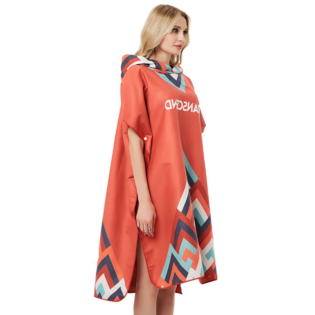 Poncho de baño para surfear