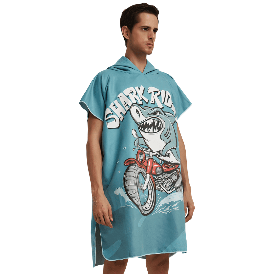 Poncho de baño de surf para adultos