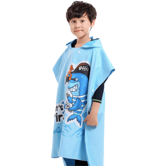 Poncho de surf para niños