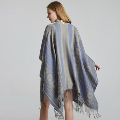 Bufanda tipo poncho para mujer