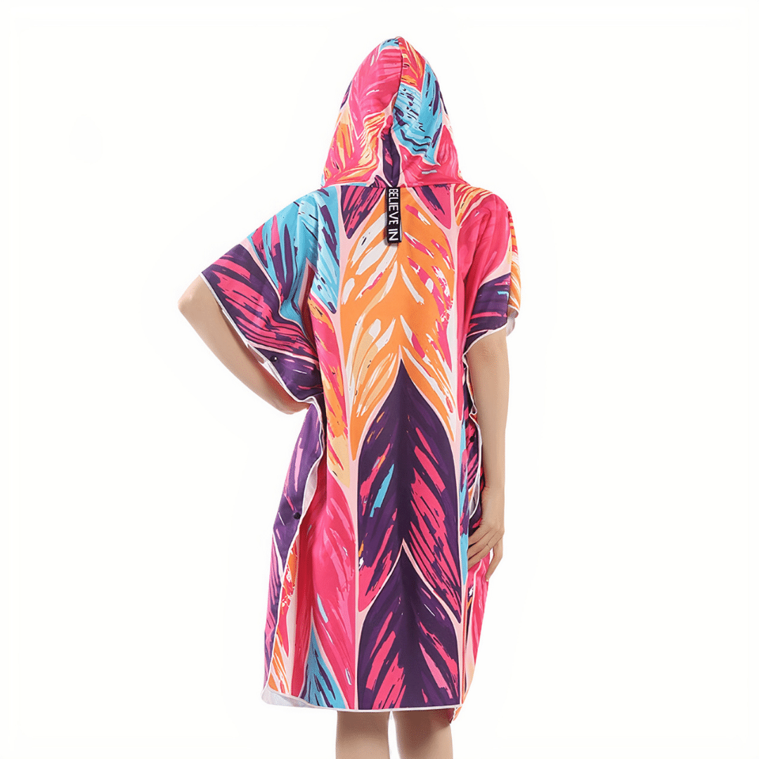 Poncho de esponja de surf para mujer