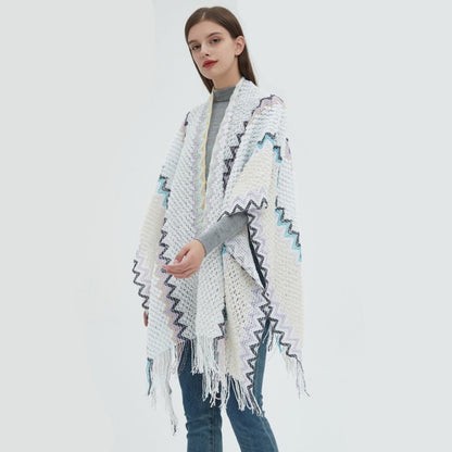 Poncho étnico para mujer