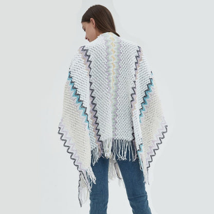 Poncho étnico para mujer