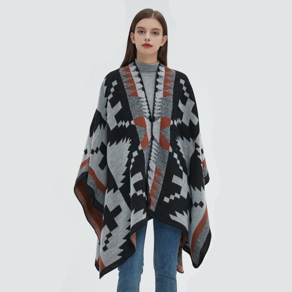 Poncho bohemio para mujer