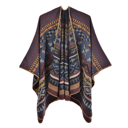 Poncho Femme Bohémien - 5 / Unique