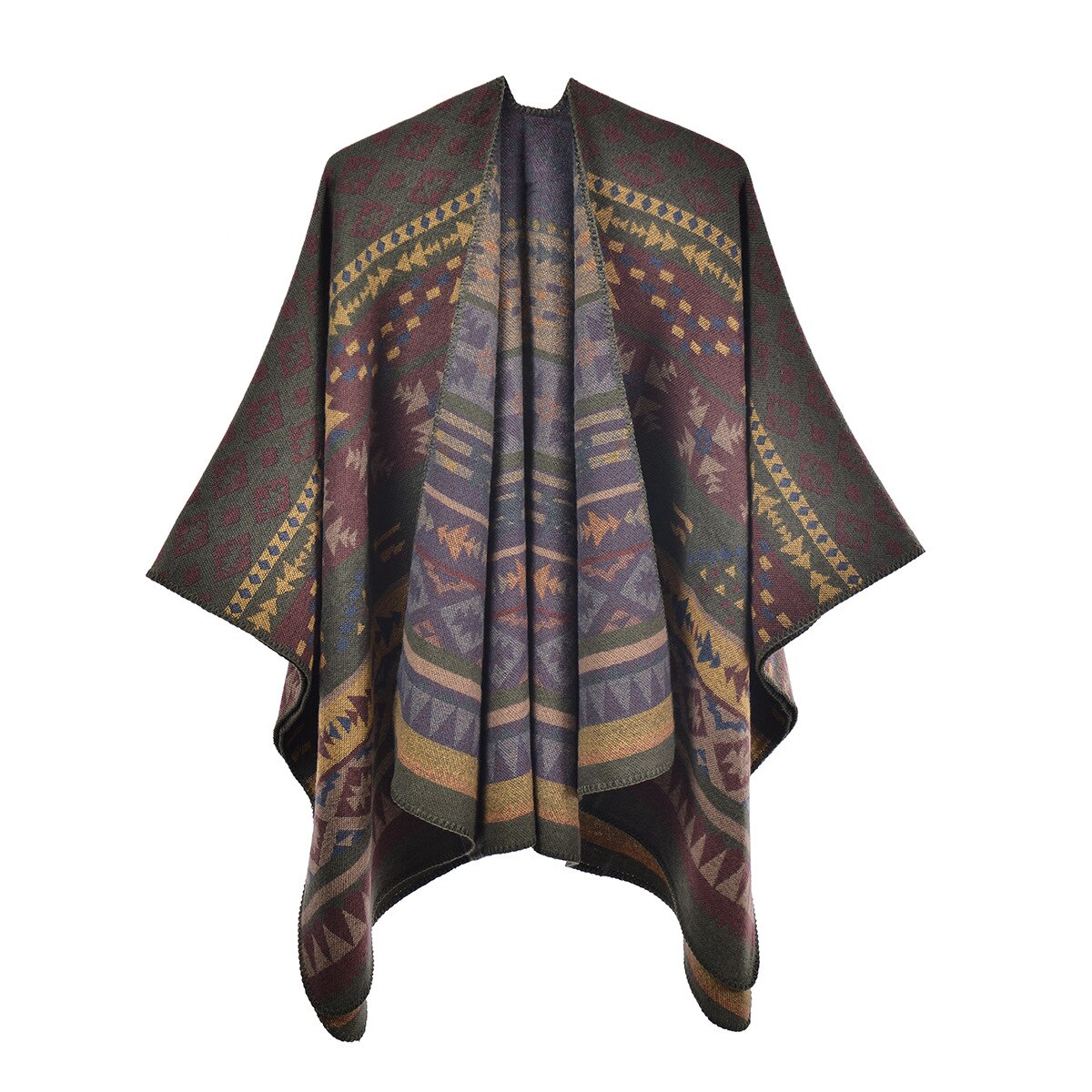 Poncho Femme Bohémien - 6 / Unique