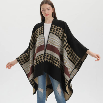 Poncho cálido para mujer