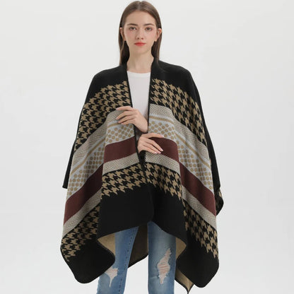 Poncho cálido para mujer