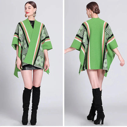 Poncho colorido para mujer