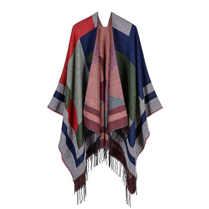 Poncho Femme Frange - 1