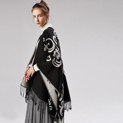 Poncho de lujo para mujer