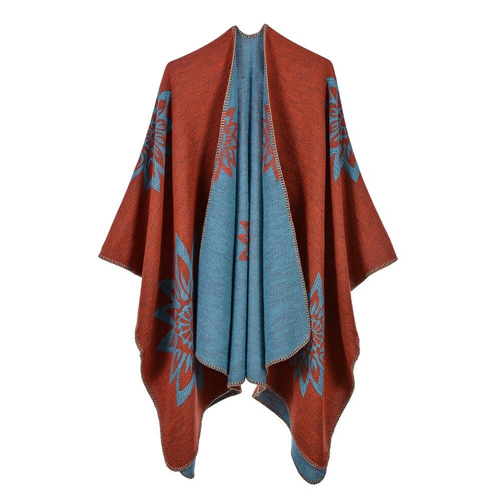 Poncho Femme Orange - orange