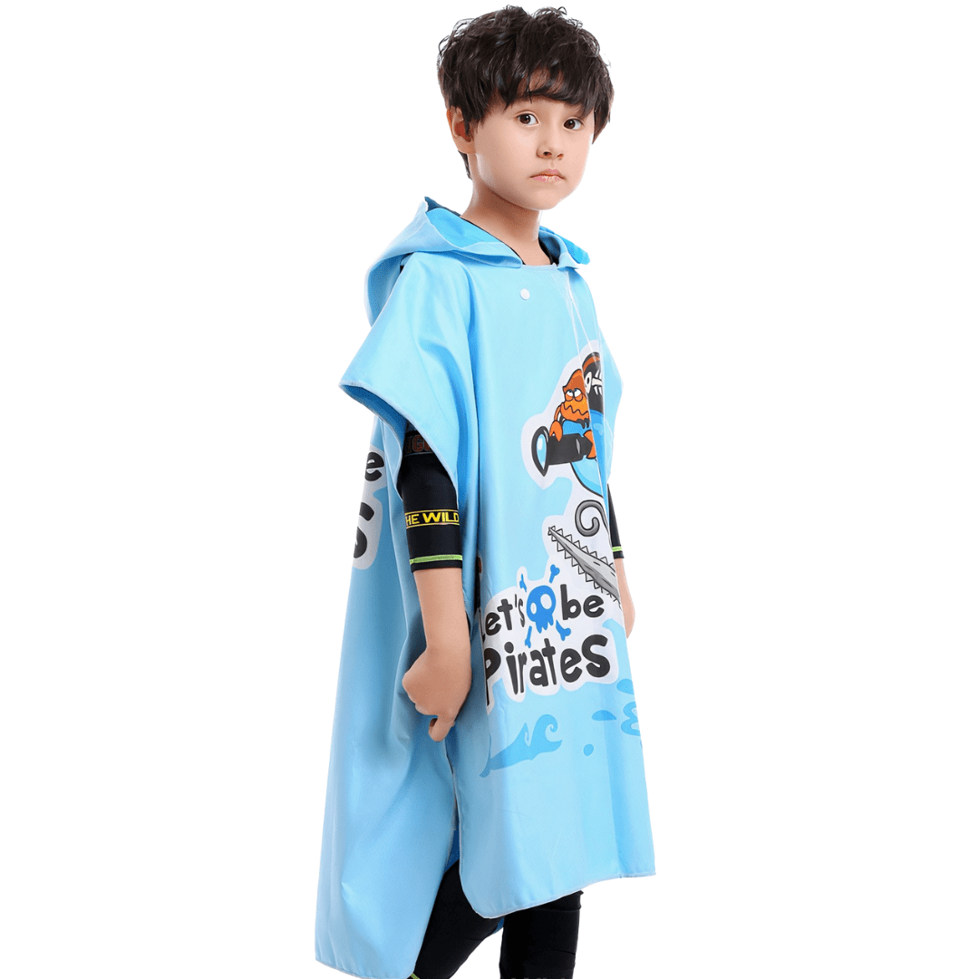 Poncho de surf para niños