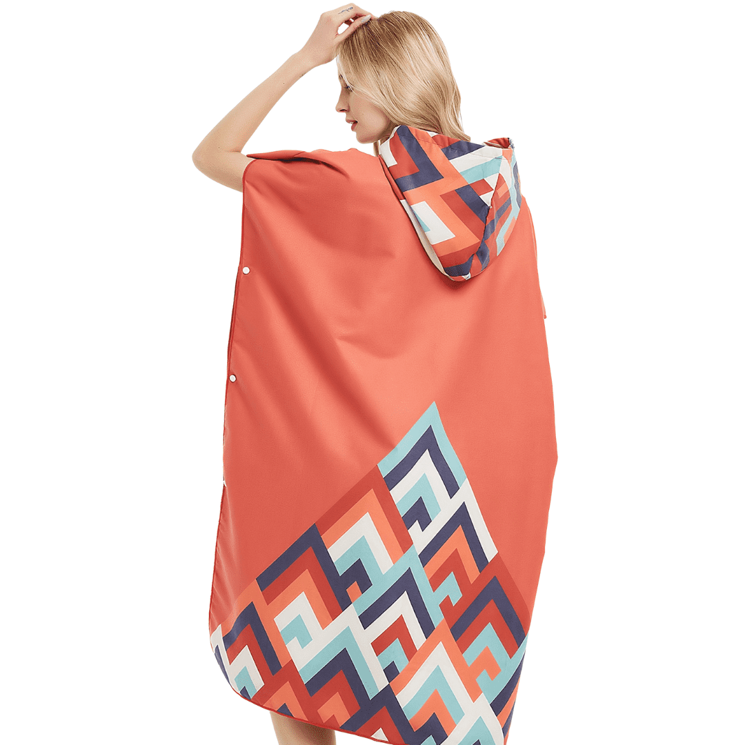 Poncho de baño para surfear