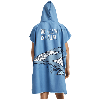 Poncho de toalla para surfear