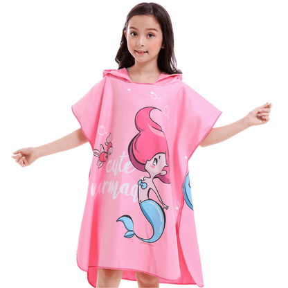 Poncho de surf para niña