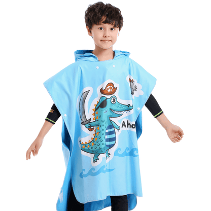 Poncho de surf para niño