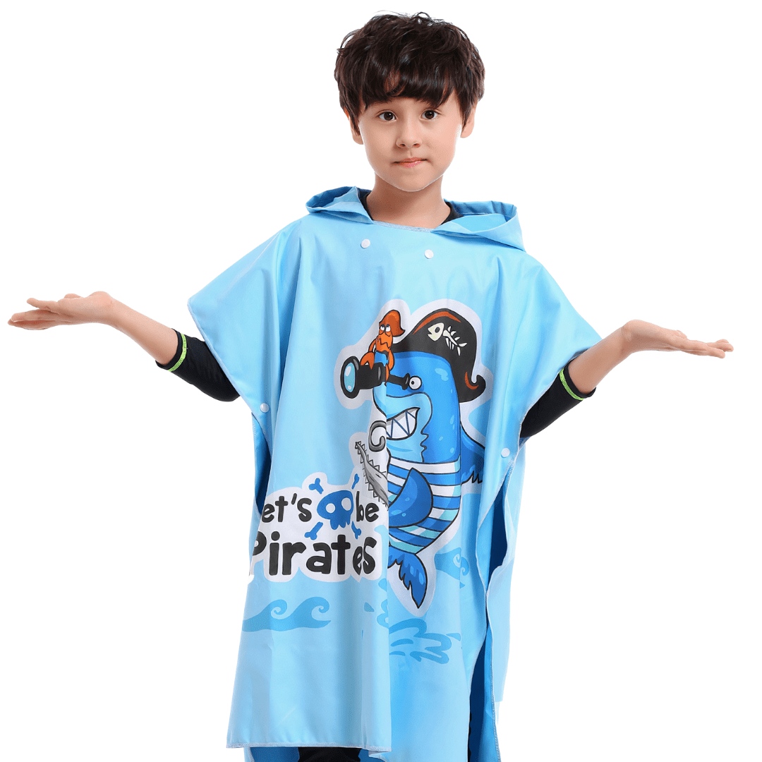 Poncho de surf para niños