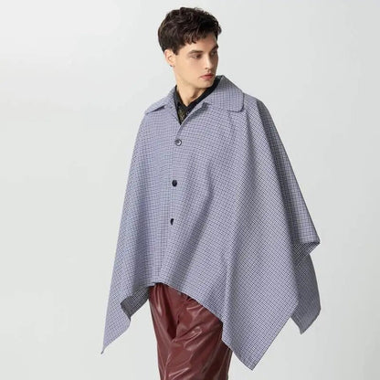 Poncho tipo gabardina para hombre