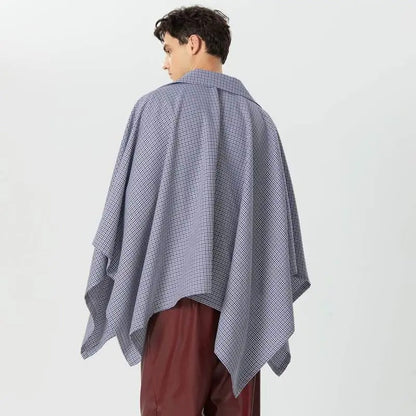 Poncho tipo gabardina para hombre