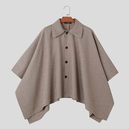 Poncho tipo gabardina para hombre